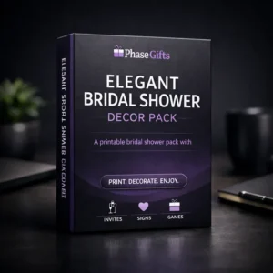 Elegant Bridal Shower Decor Pack
