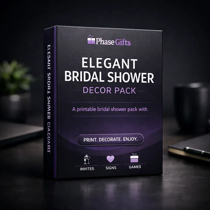 Elegant Bridal Shower Decor Pack