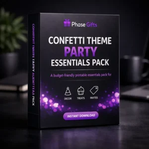 Confetti Theme Party Essentials Pack