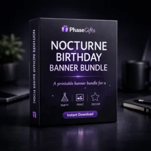 Nocturne Birthday Banner Bundle