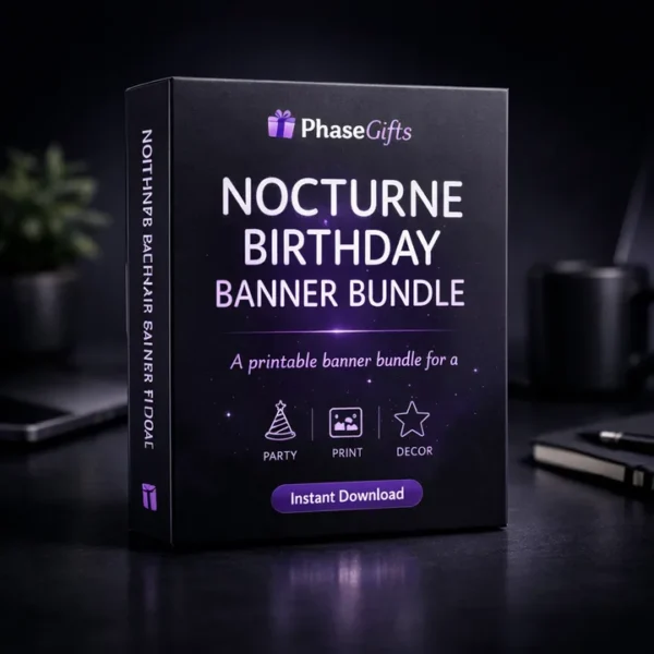 Nocturne Birthday Banner Bundle