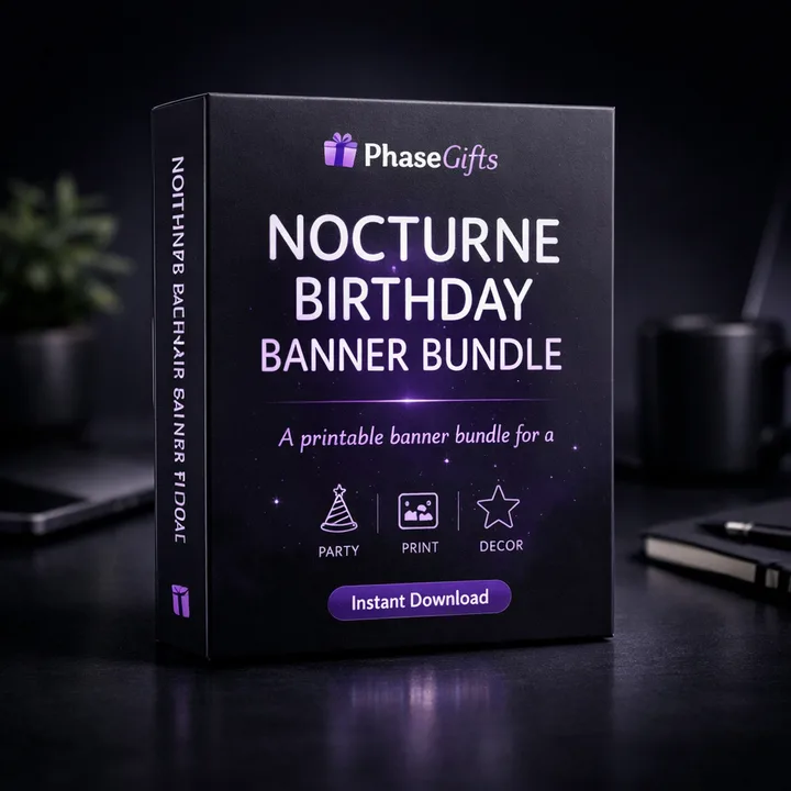 Nocturne Birthday Banner Bundle