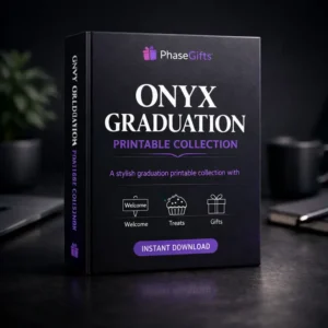 Onyx Graduation Printable Collection