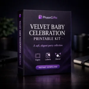 Velvet Baby Celebration Printable Kit