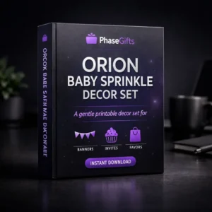 Orion Baby Sprinkle Decor Set